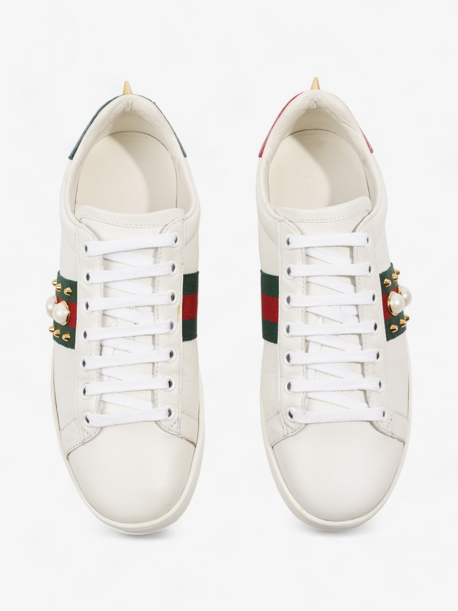 Gucci Ace Studded Sneakers White / Green / Red Leather EU 38 UK 5 Image 8