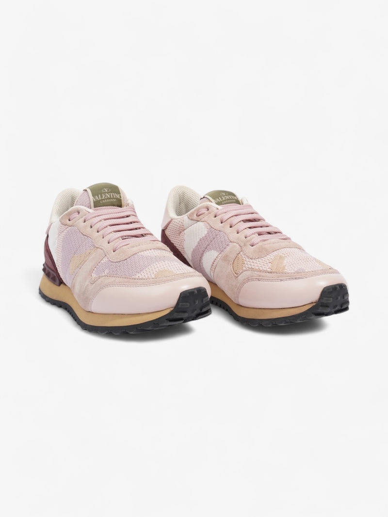  Valentino Rockrunner Sneakers Pink / Maroon / White Mesh EU 37 UK 4