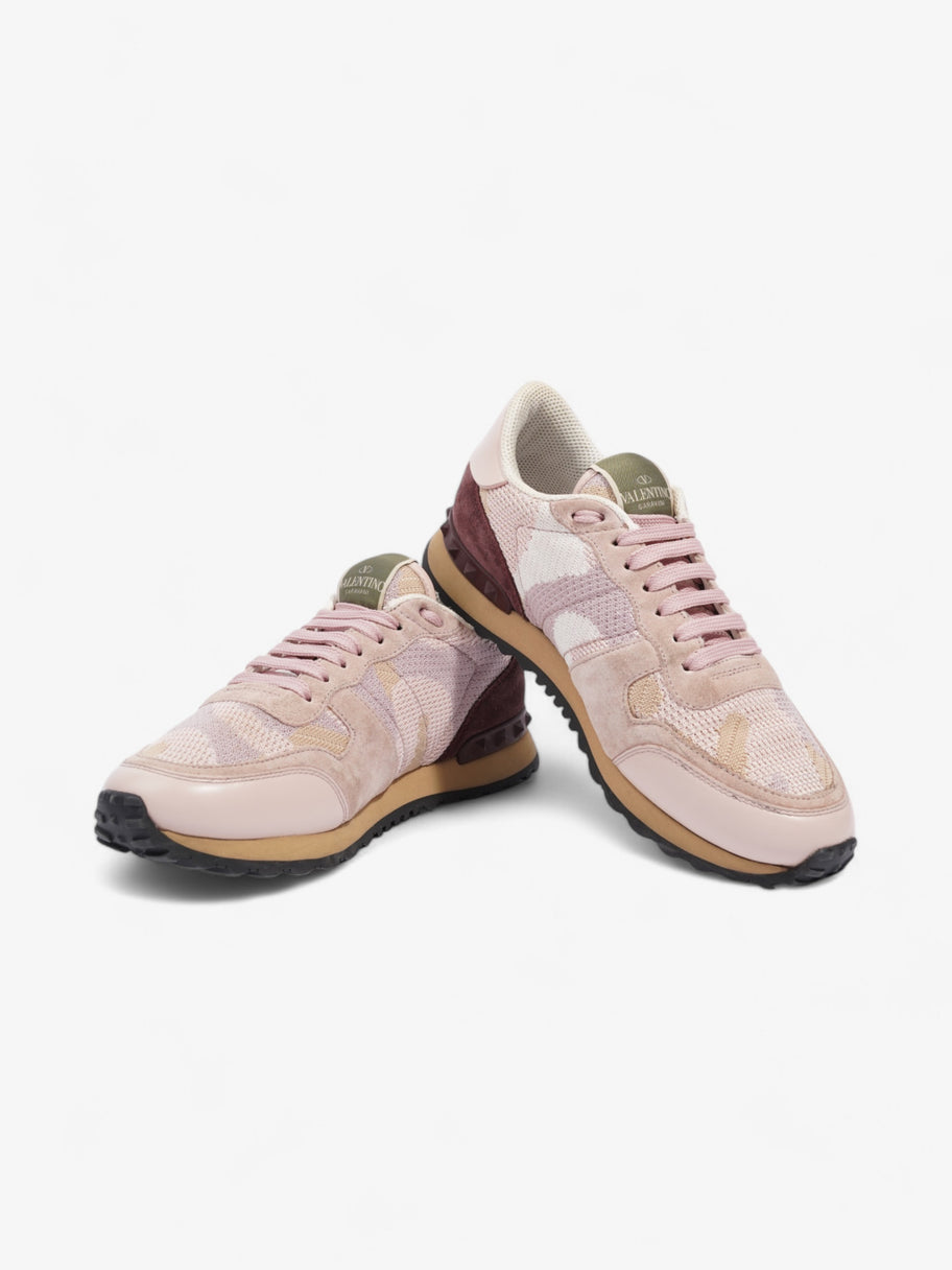 Valentino Rockrunner Sneakers Pink / Maroon / White Mesh EU 37 UK 4 Image 9