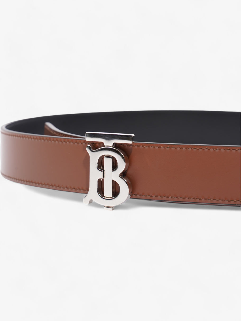 Burberry TB Reversible Belt Brown / Black Leather Small 62.5 - 77.5cm Image 2