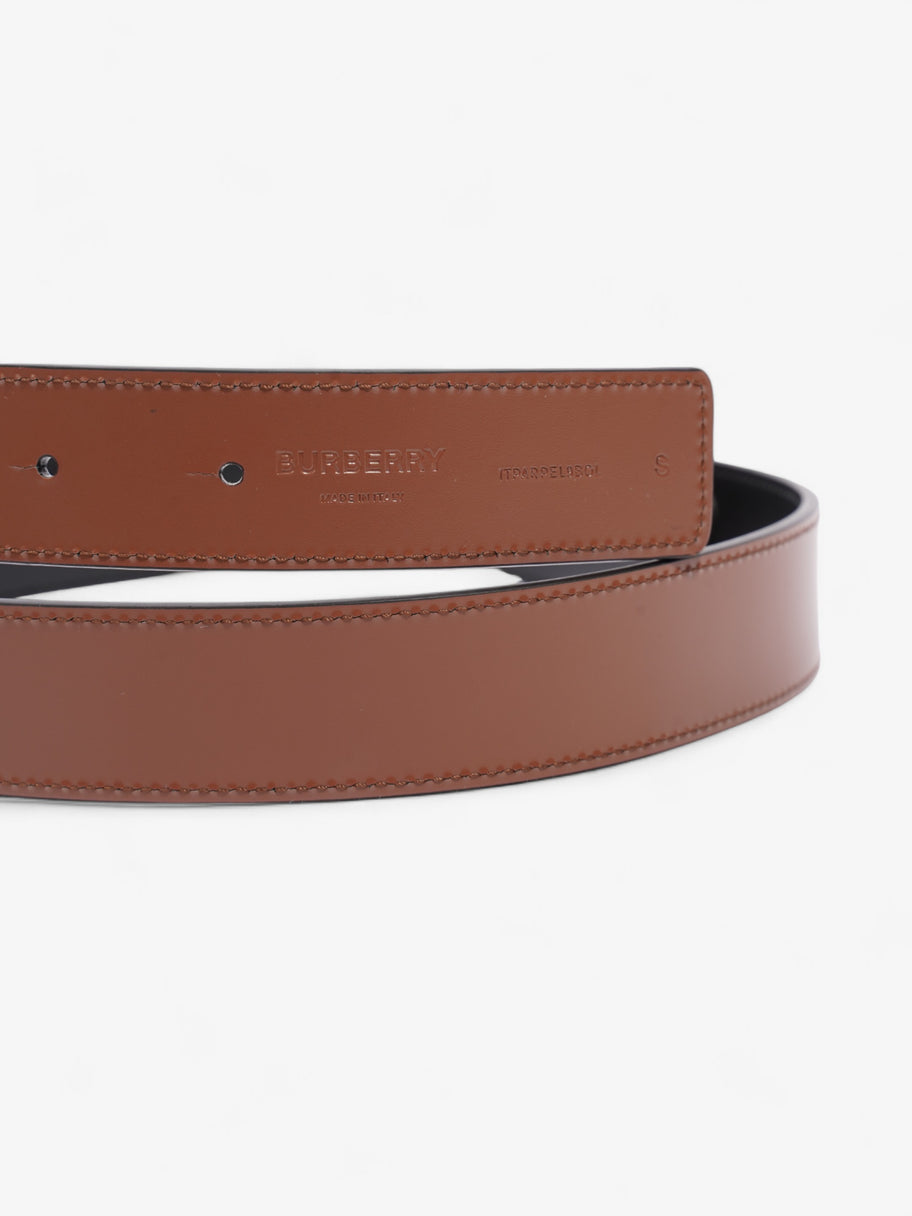 Burberry TB Reversible Belt Brown / Black Leather Small 62.5 - 77.5cm Image 6