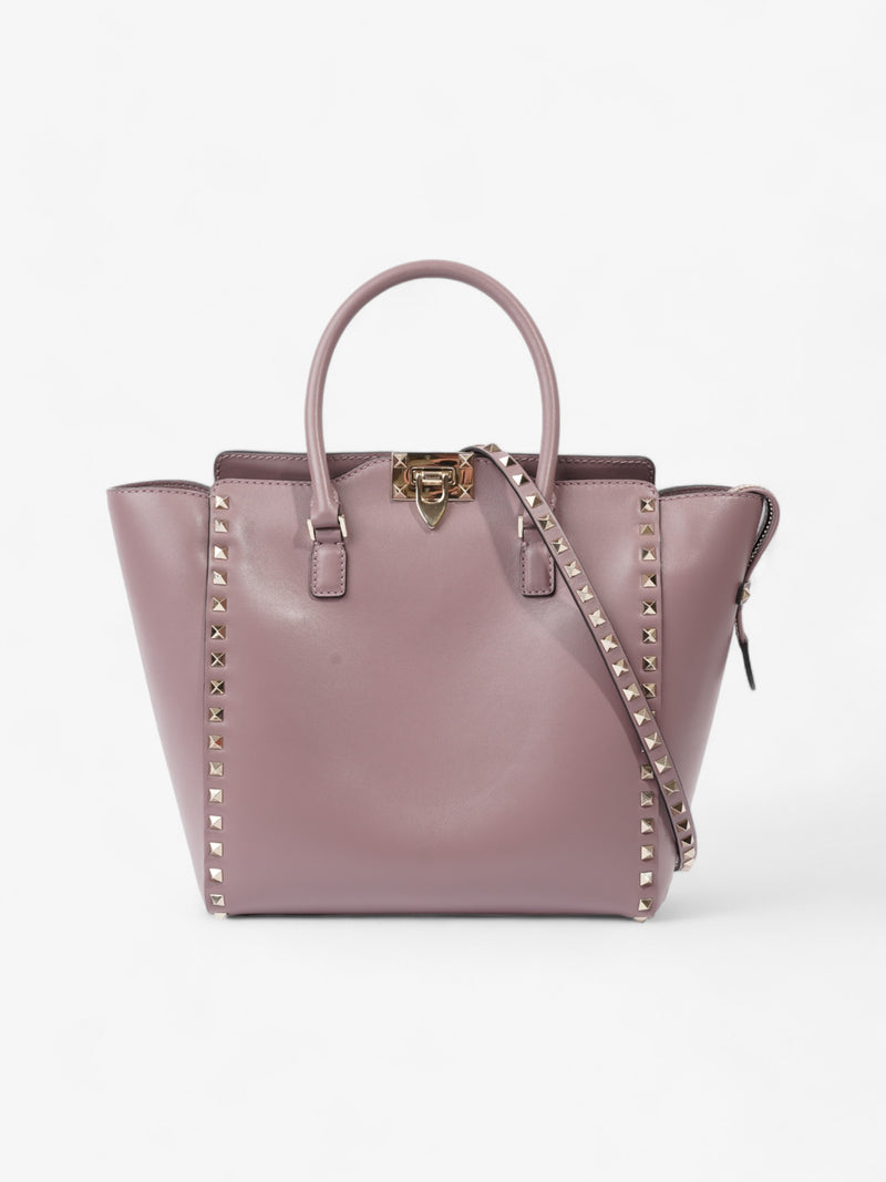  Valentino Rockstud Tote Mauve Leather