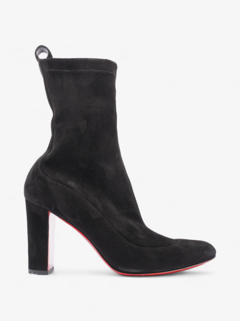  Christian Louboutin Gena Boots 80 Black Suede EU 36 UK 3