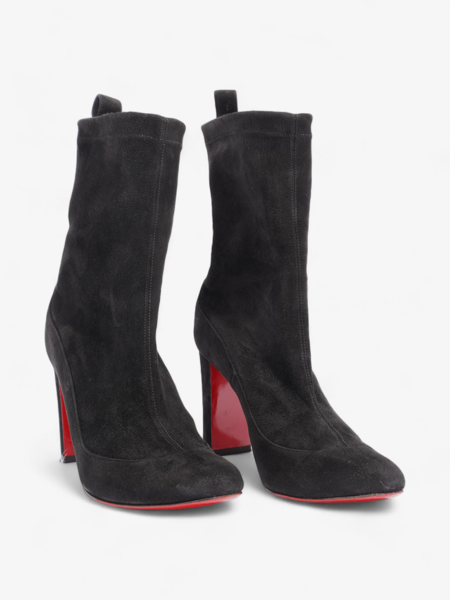 Christian Louboutin Gena Boots 80 Black Suede EU 36 UK 3 Image 2