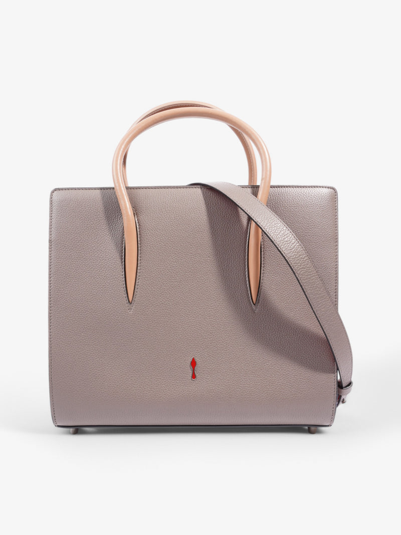  Christian Louboutin Paloma Grey / Beige Leather Medium