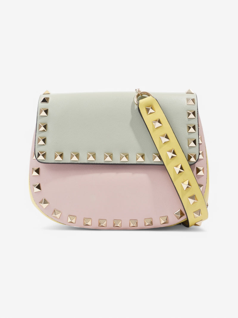  Valentino Chain Bag Blue / Pink Leather