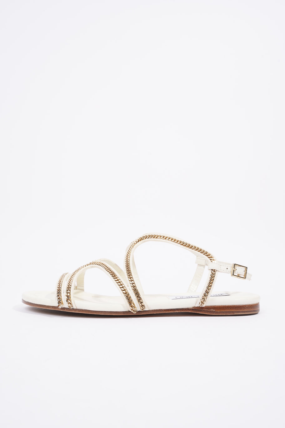 Slingback Flat Sandals Cream Leather EU 35 UK 2 Image 5