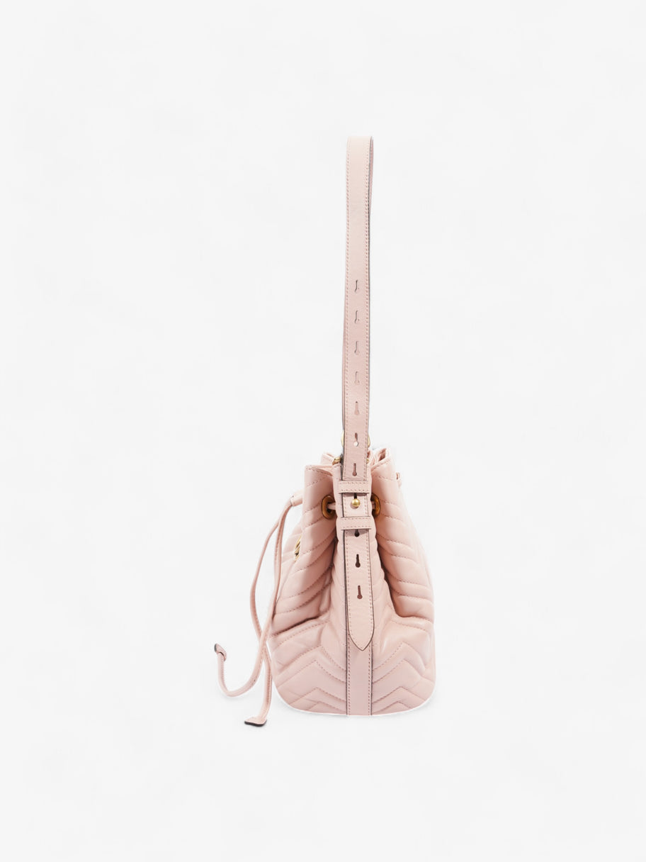 Gucci Marmont 2.0 Bucket Bag Pink Matelasse Leather Image 3