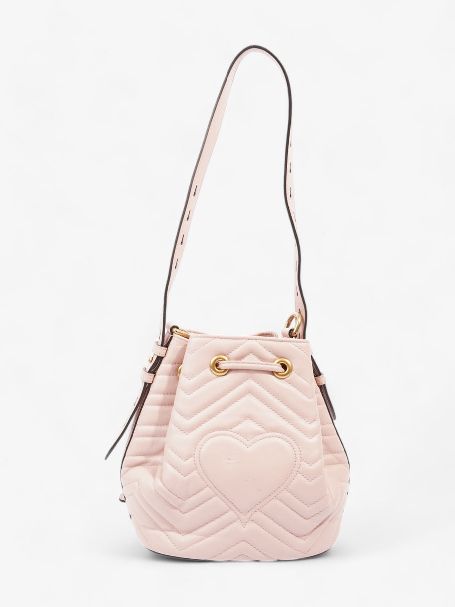 Gucci Marmont 2.0 Bucket Bag Pink Matelasse Leather Image 4