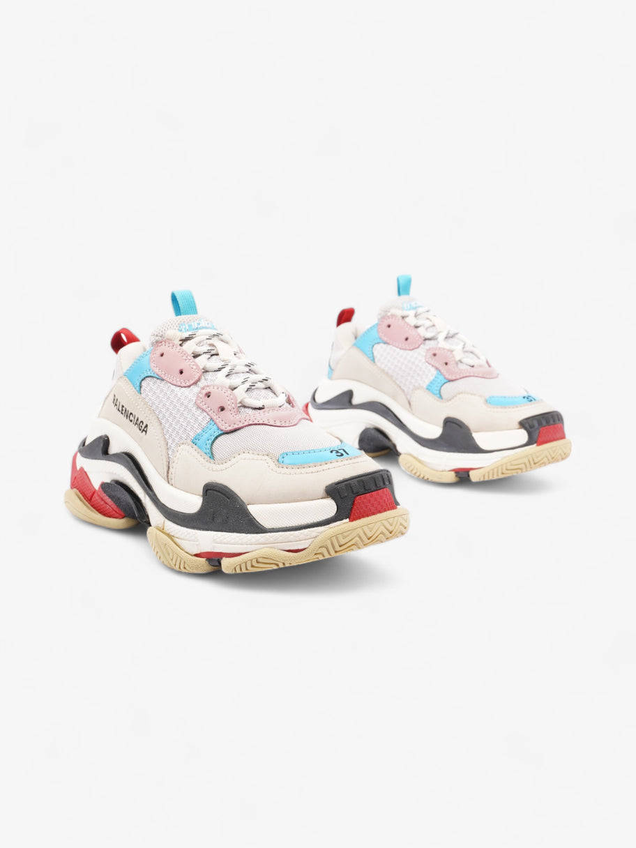 Balenciaga Triple S White / Blue / Red Mesh EU 37 UK 4 Image 2