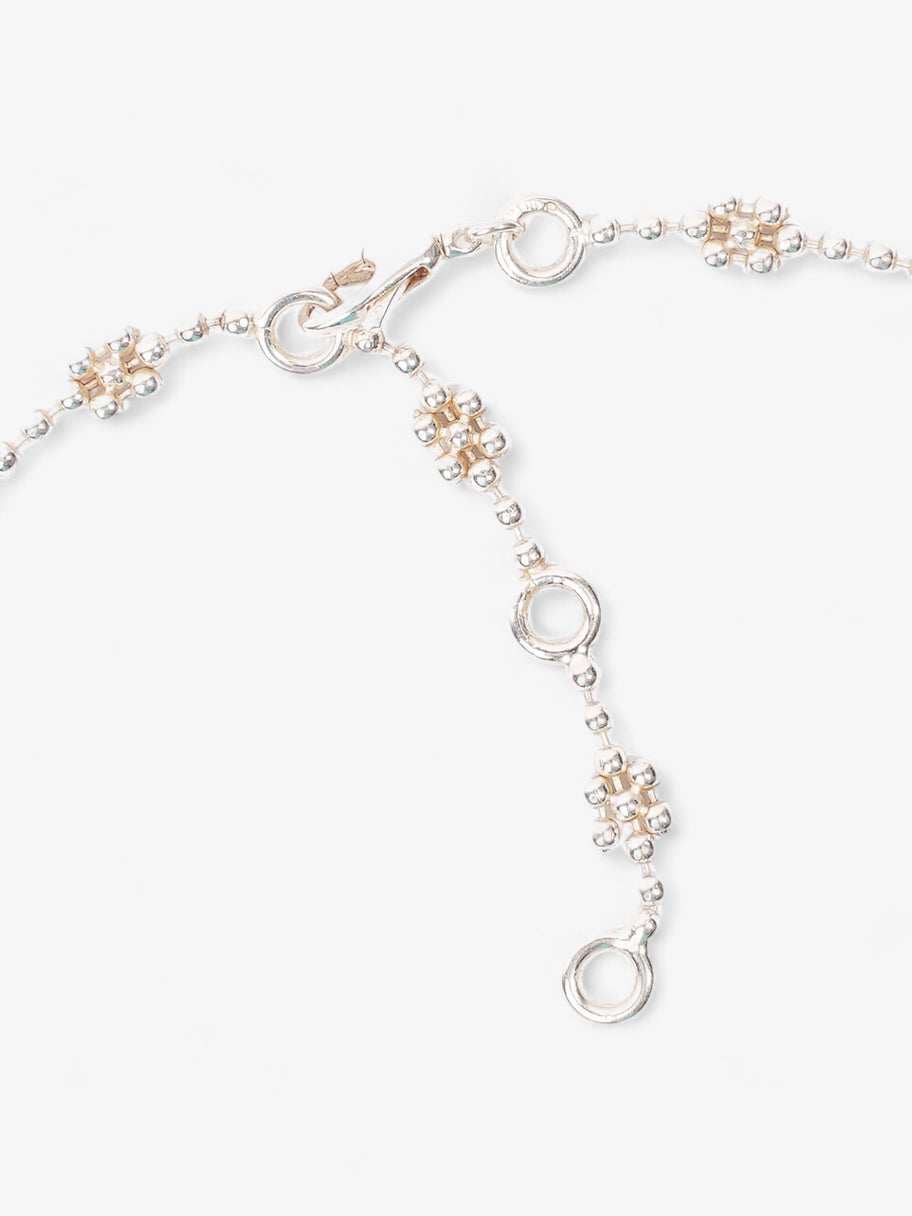 Gucci Interlocking G Necklace with Flower Silver Silver Sterling Image 3