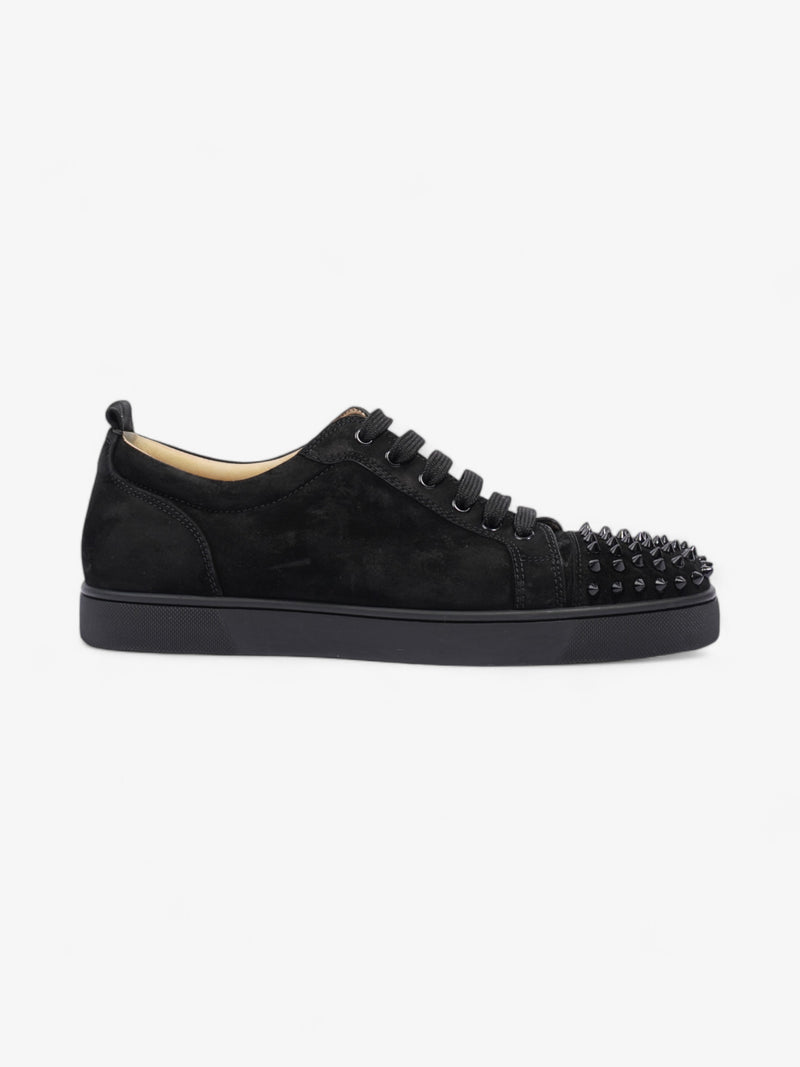  Christian Louboutin Louis Junior Spikes Black Suede EU 44 UK 10