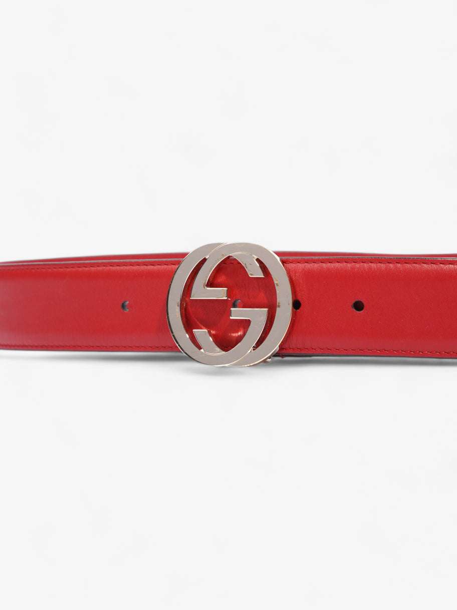 Gucci Interlocking G Belt Red Leather 90cm 36