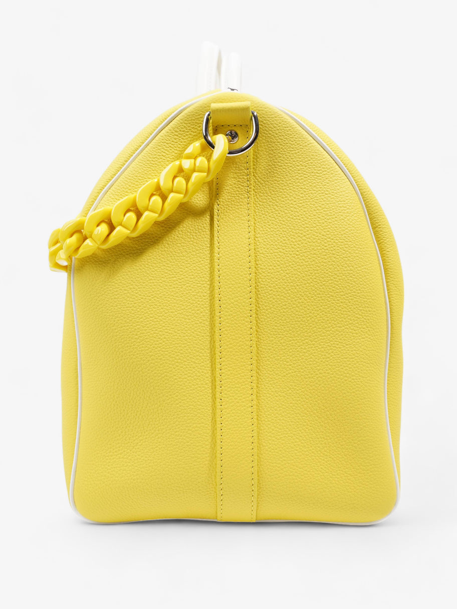 Louis Vuitton Keepall Bandouliere 50 Yellow / White Leather Image 4