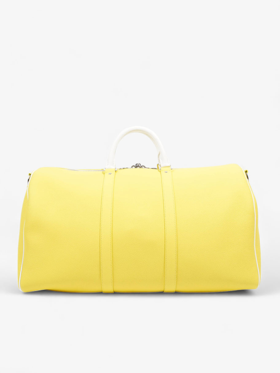 Louis Vuitton Keepall Bandouliere 50 Yellow / White Leather Image 5