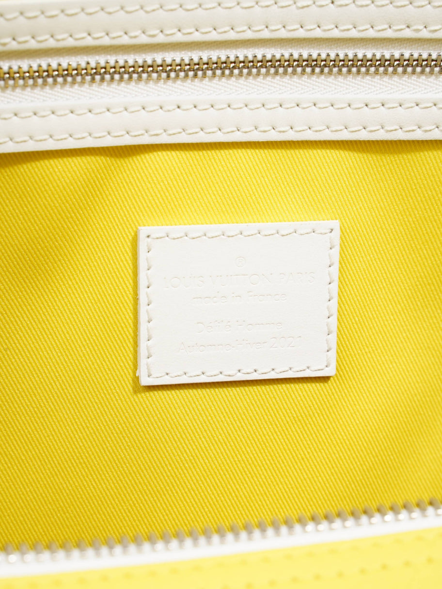 Louis Vuitton Keepall Bandouliere 50 Yellow / White Leather Image 9