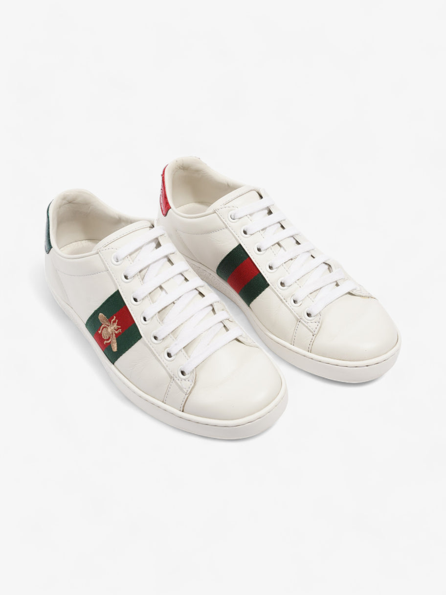 Gucci Ace Embroidered Bee White / Green / Red Leather EU 35.5 UK 2.5 Image 7