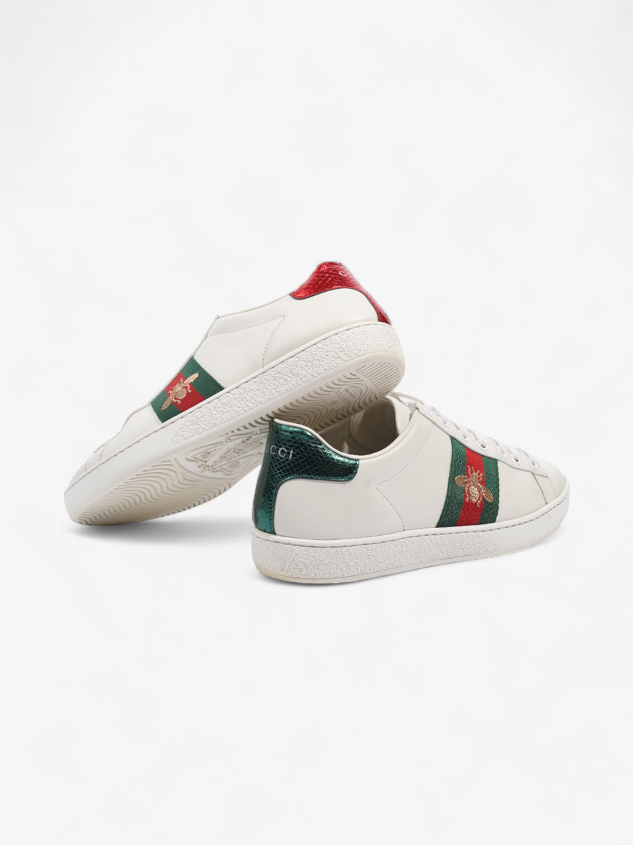 Gucci Ace Embroidered Bee White / Green / Red Leather EU 35.5 UK 2.5 Image 8