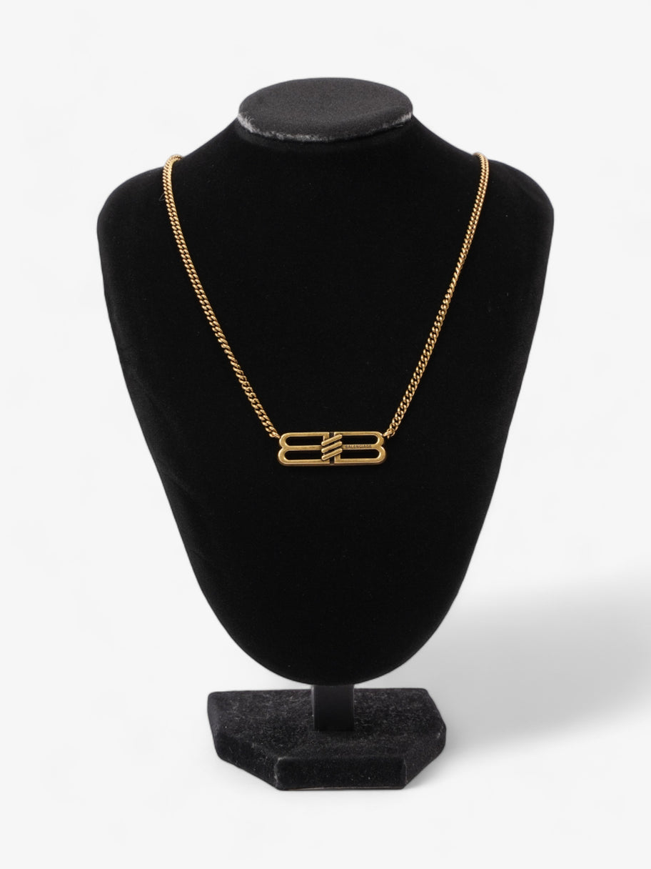 Balenciaga BB Icon Necklace Gold Brass Image 2