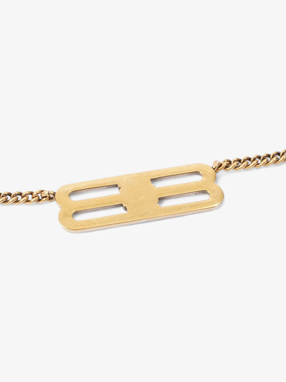 Balenciaga BB Icon Necklace Gold Brass Image 5