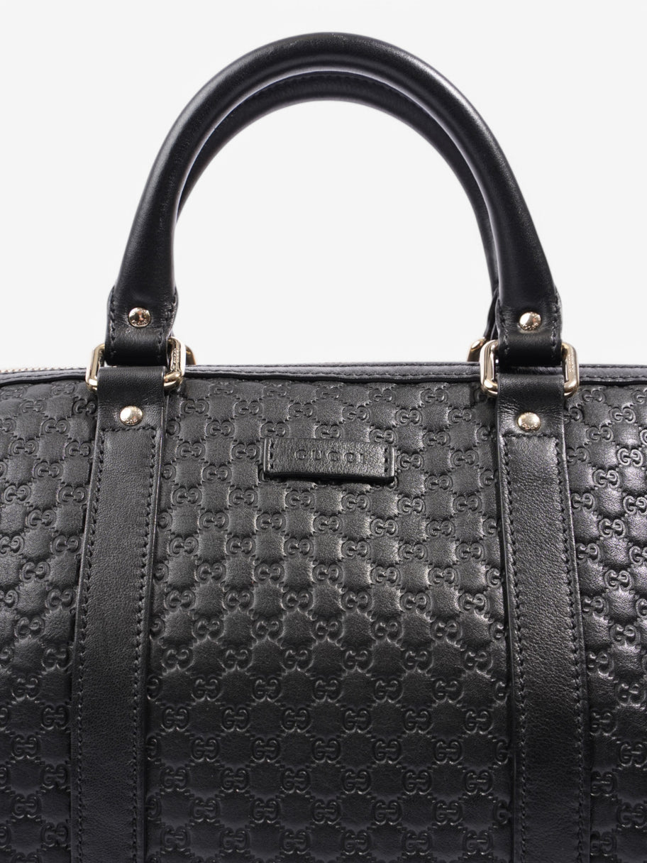 Gucci Boston Bag Black Leather Image 7