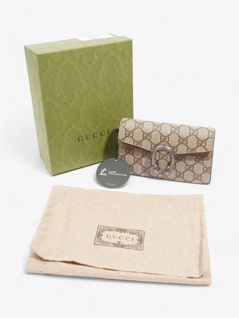 Gucci Dionysus Super Mini Beige And Ebony GG Supreme Coated Canvas Image 9