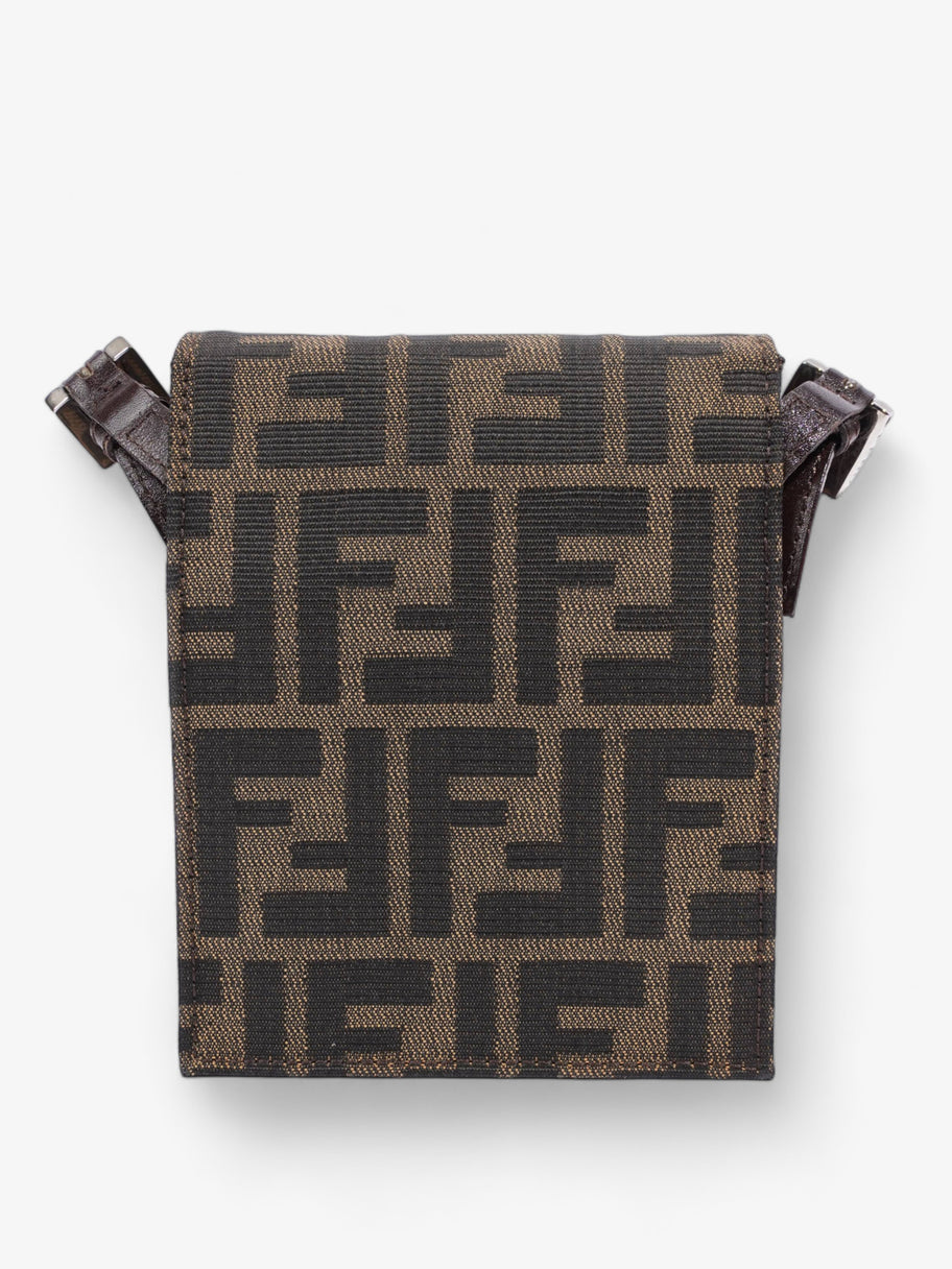 Shoulder Bag Zucca Print / Brown Canvas Mini Image 3