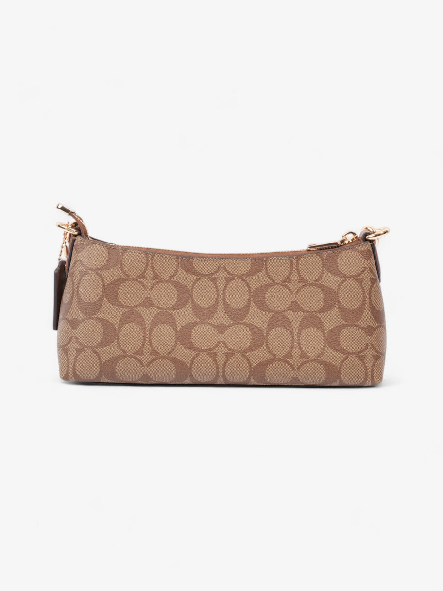 Coach Charlotte Signature Monogram / Brown Canvas Image 4