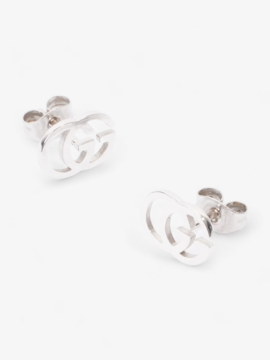 GG Stud 18K Earrings  White Gold White Gold Image 4