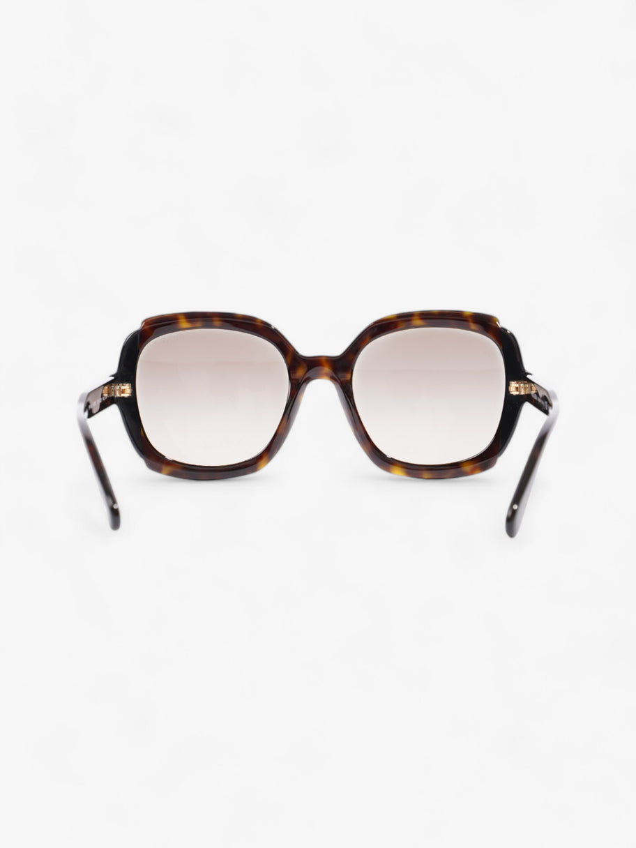 Prada Square Sunglasses Havana Brown Acetate 140mm Image 3