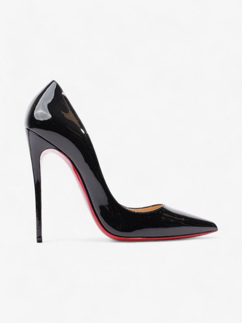  Christian Louboutin So Kate Heels 120 Black Patent Leather EU 39 UK 6