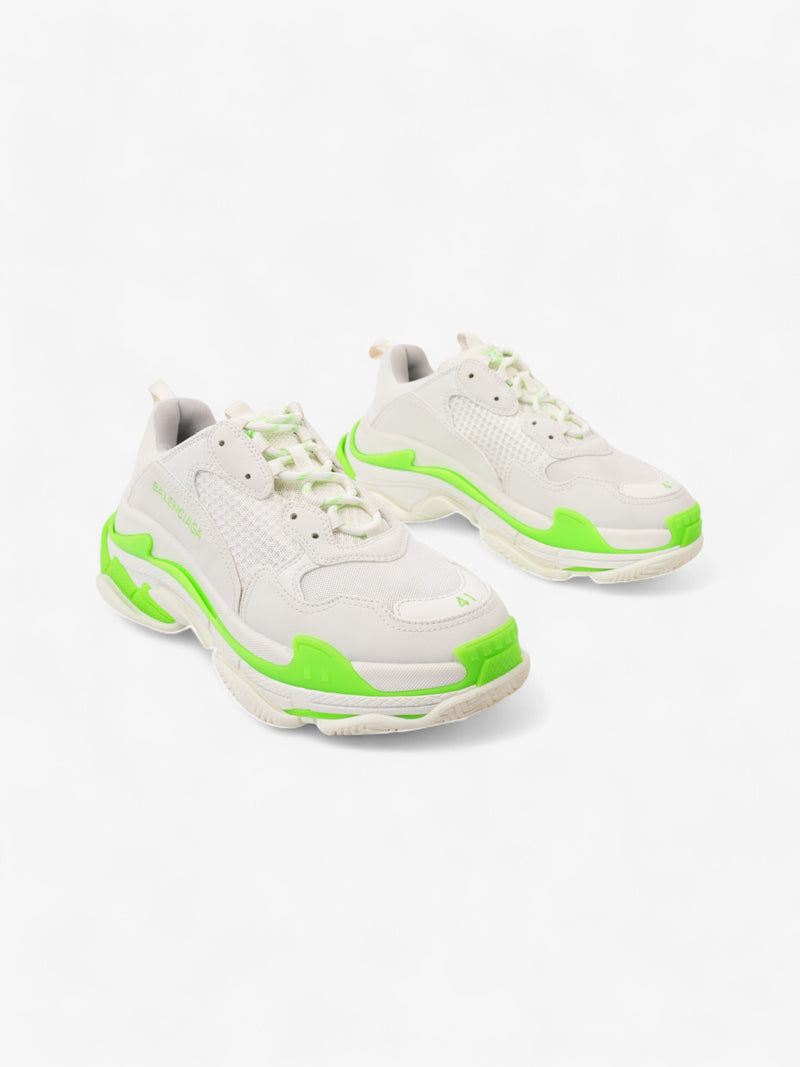  Balenciaga Triple S White  / Green Mesh EU 41 UK 8