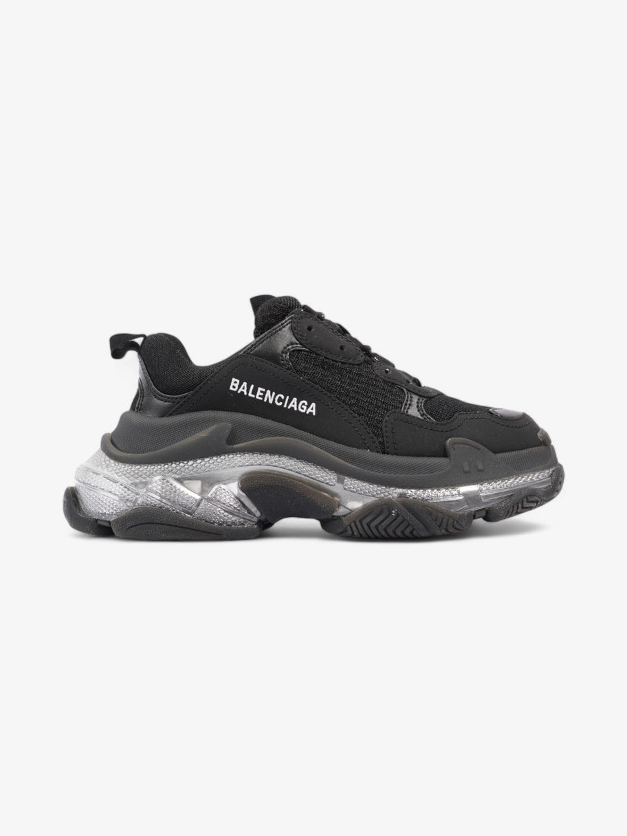 Balenciaga Triple S Clear Sole Black / White Mesh EU 37 UK 4 Image 1