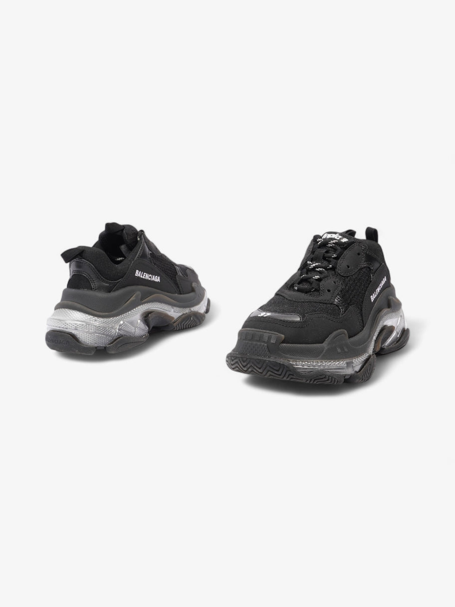 Balenciaga Triple S Clear Sole Black / White Mesh EU 37 UK 4 Image 9