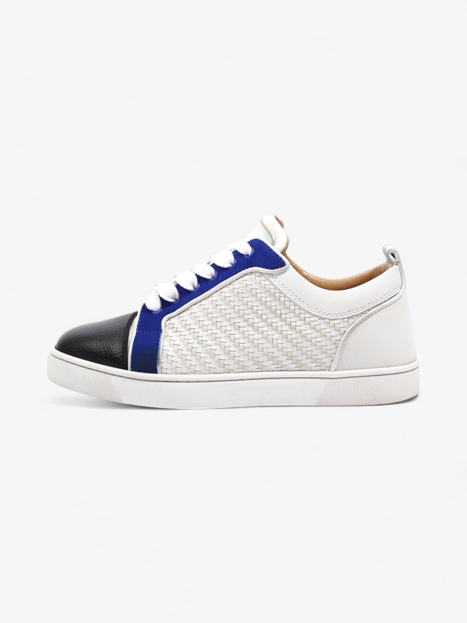 Christian Louboutin Louis Junior Sneakers White / Black / Blue Leather EU 41 UK 7 Image 5