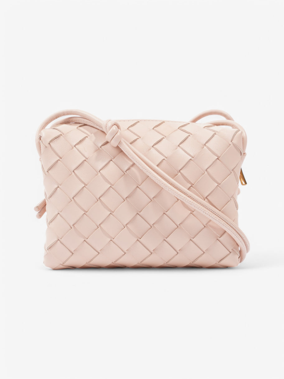 Bottega Veneta Loop Shoulder Bag Light Pink Intrecciato Leather Mini Image 1