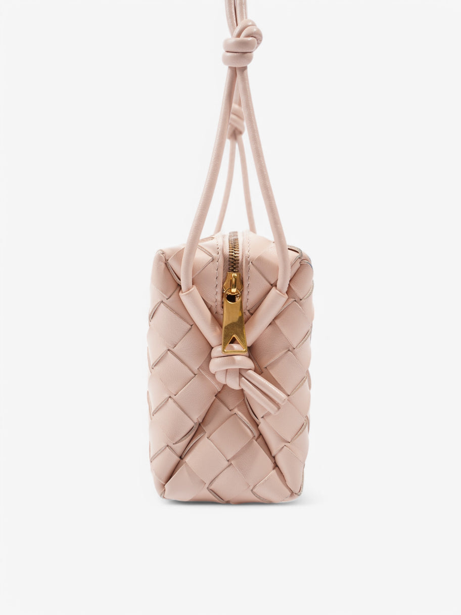 Bottega Veneta Loop Shoulder Bag Light Pink Intrecciato Leather Mini Image 3