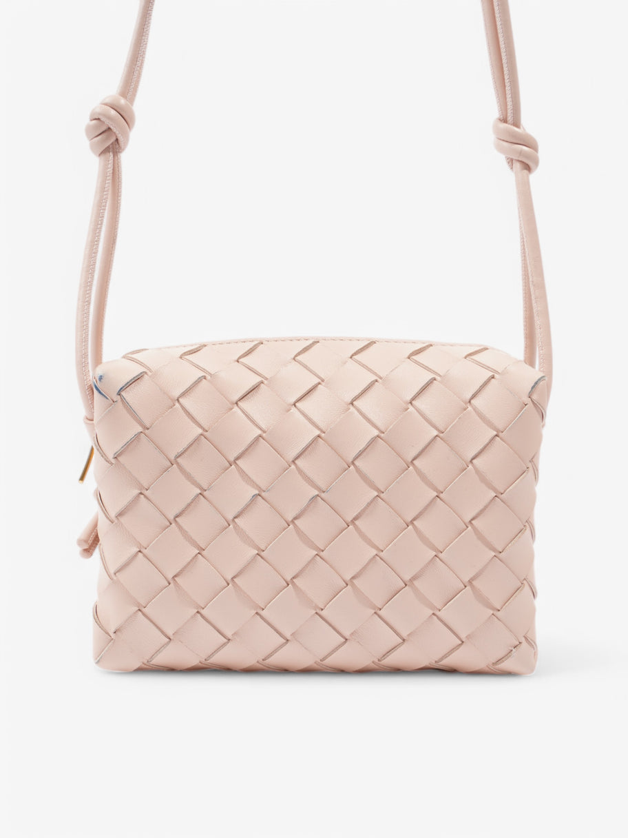 Bottega Veneta Loop Shoulder Bag Light Pink Intrecciato Leather Mini Image 4