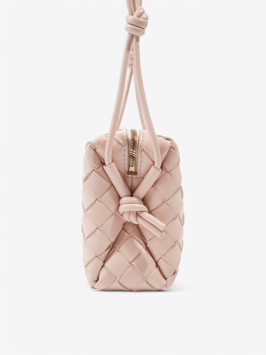 Bottega Veneta Loop Shoulder Bag Light Pink Intrecciato Leather Mini Image 5