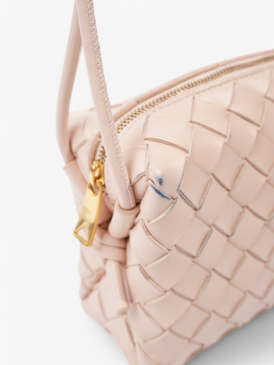 Bottega Veneta Loop Shoulder Bag Light Pink Intrecciato Leather Mini Image 7