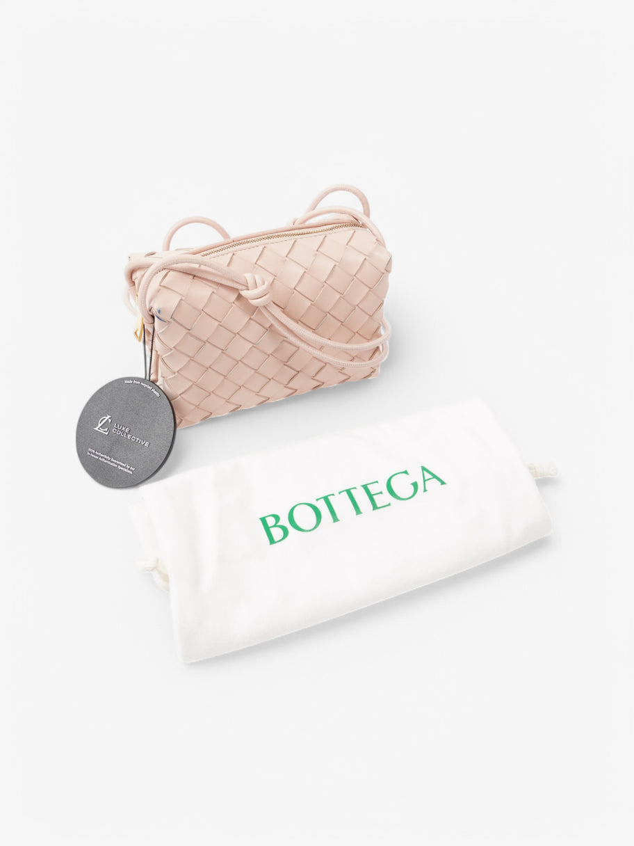 Bottega Veneta Loop Shoulder Bag Light Pink Intrecciato Leather Mini Image 9