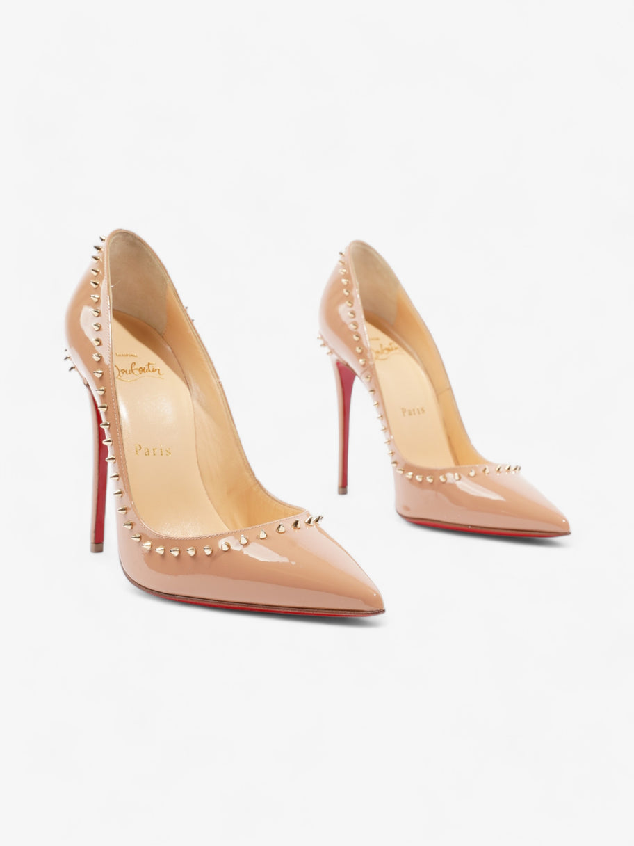 Christian Louboutin Anjalina Spike Pointed Toe Heel 120mm Nude Patent Leather EU 36.5 UK 3.5 Image 2