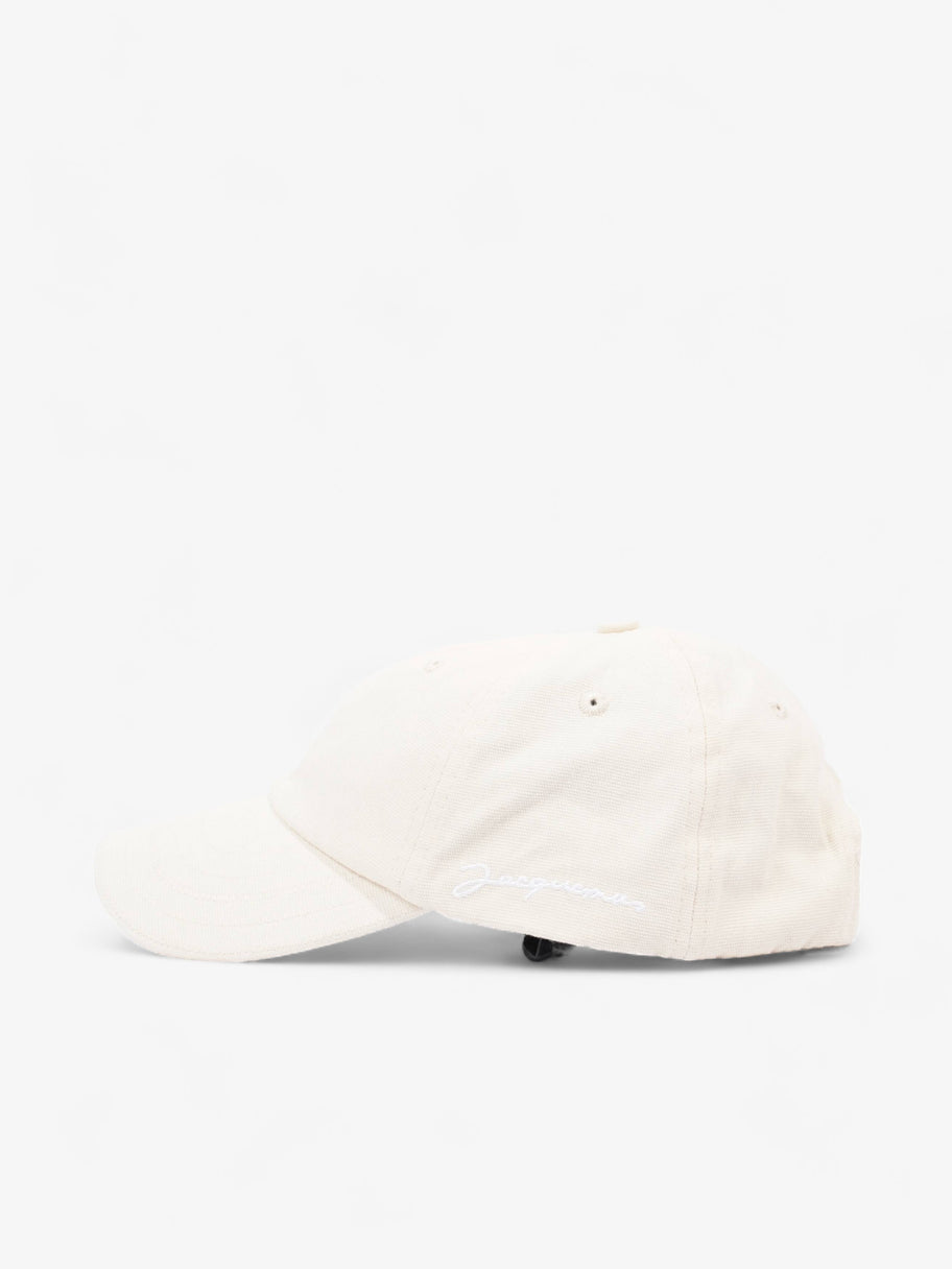 La casquette Jacquemus Off White Cotton 58cm Image 3