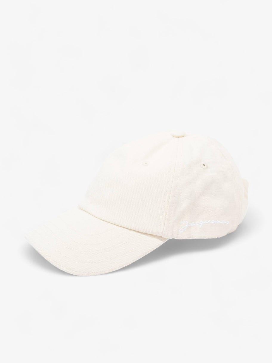 La casquette Jacquemus Off White Cotton 58cm Image 8