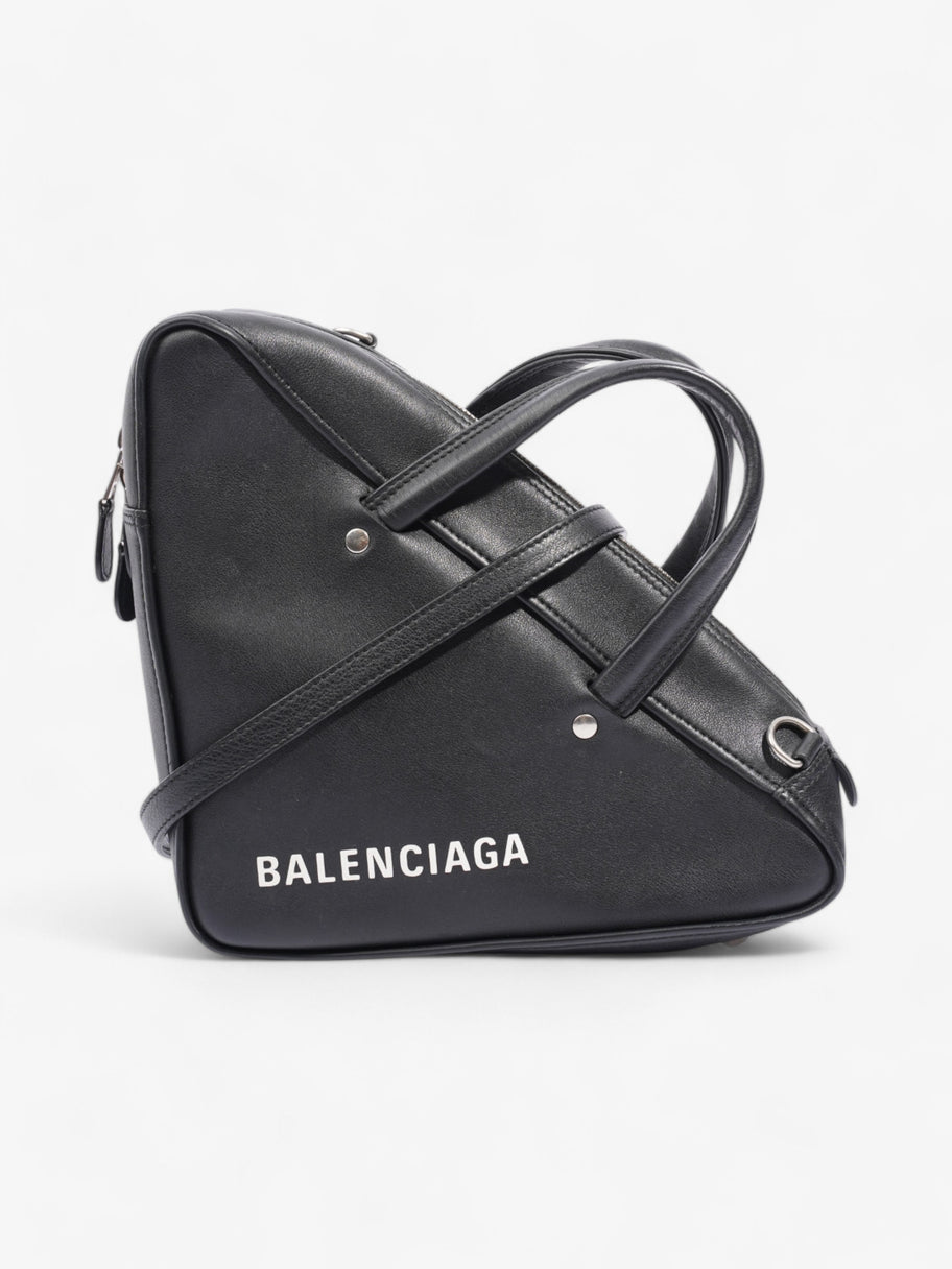 Balenciaga Triangle Duffle Bag Black / White Leather Image 1