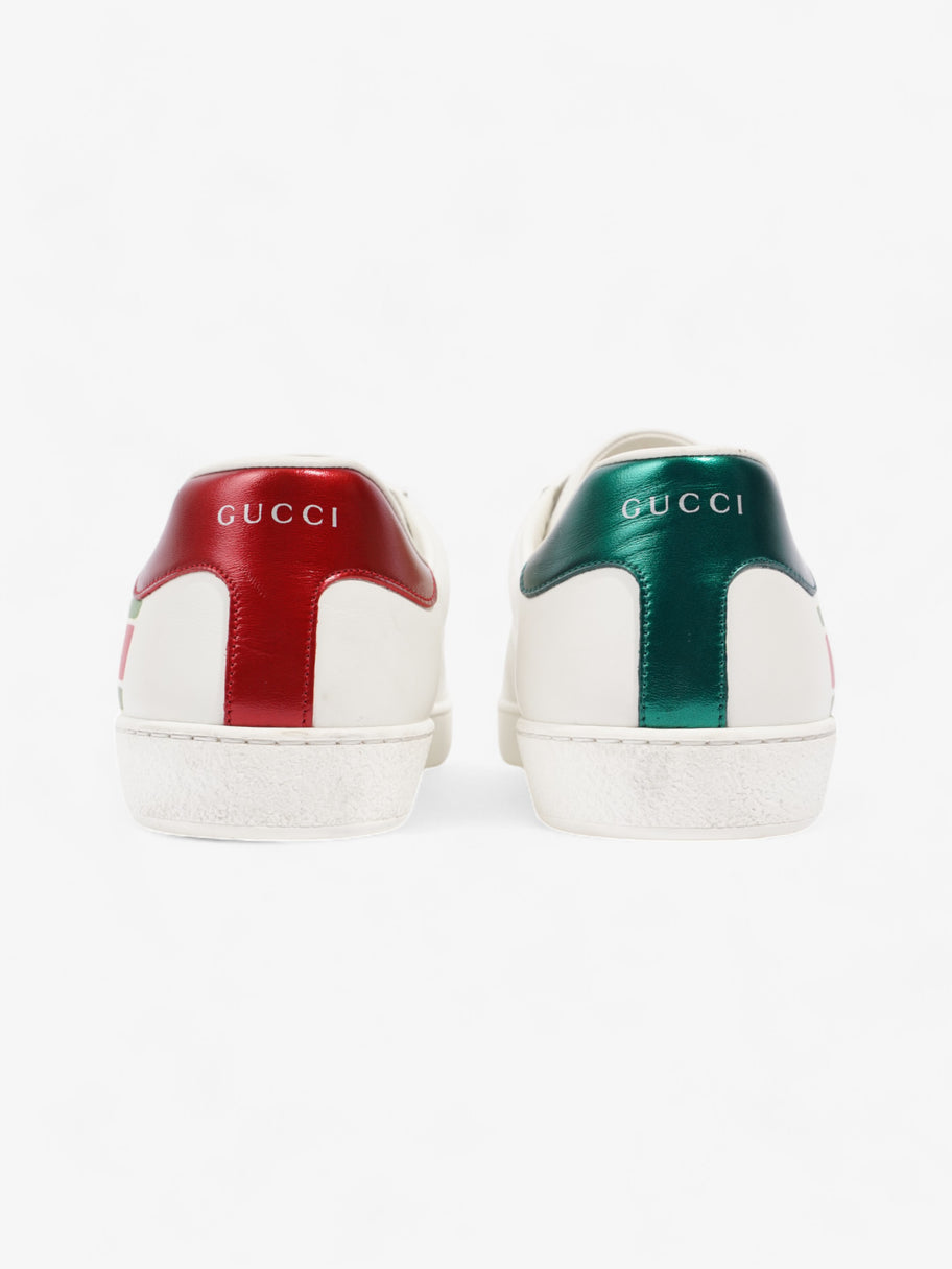 Gucci Ace GG Stripe Sneakers White  / Red / Green Leather EU 45 UK 11 Image 6