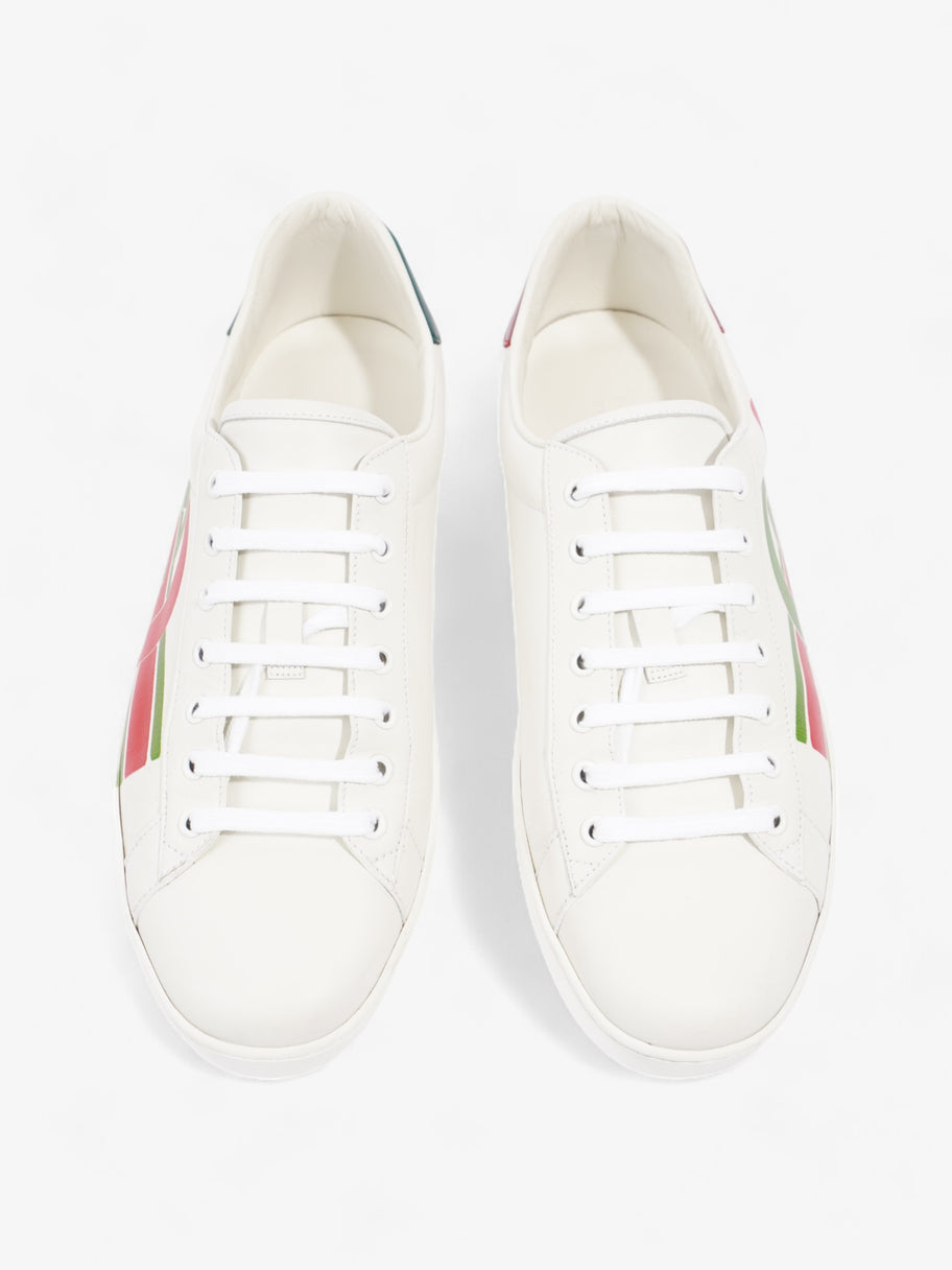 Gucci Ace GG Stripe Sneakers White  / Red / Green Leather EU 45 UK 11 Image 8