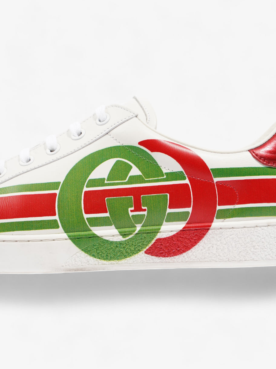 Gucci Ace GG Stripe Sneakers White  / Red / Green Leather EU 45 UK 11 Image 9