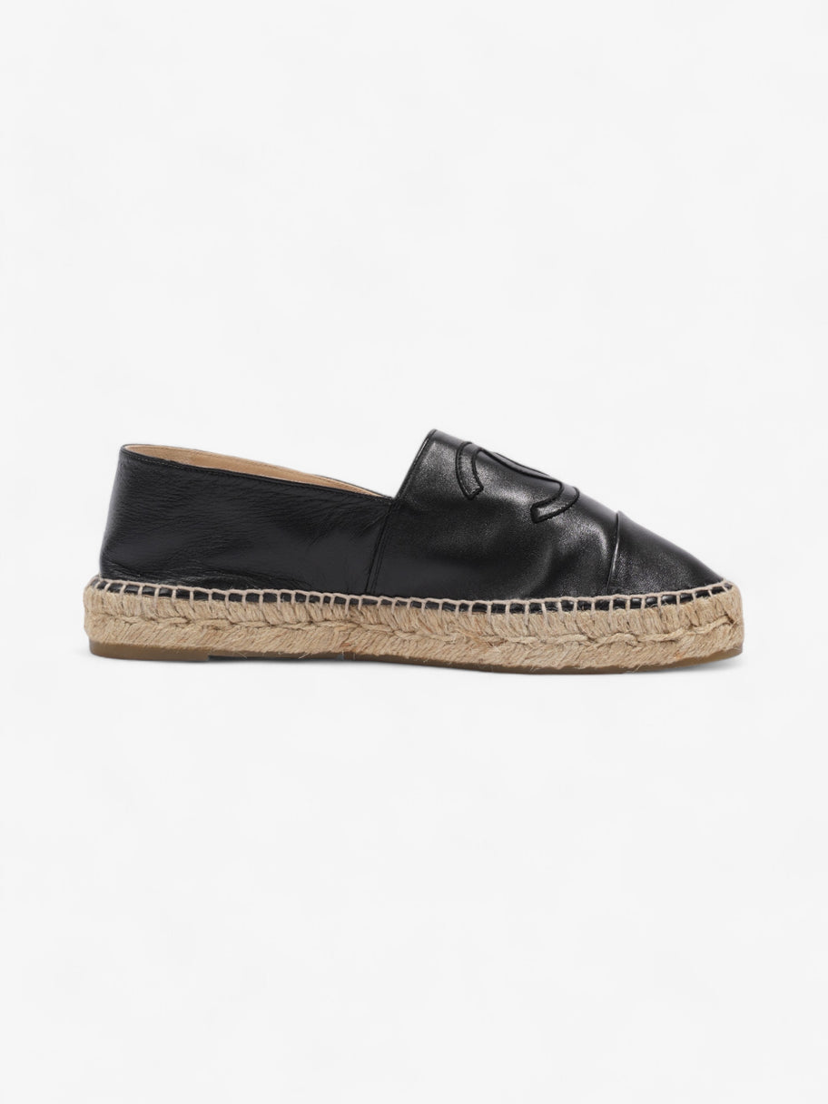 Chanel Espadrilles Black Leather EU 39 UK 6 Image 4