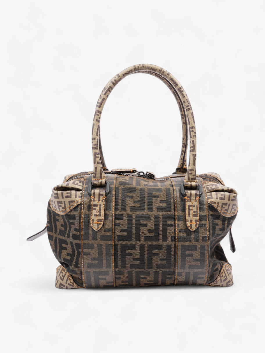 Fendi Boston Brown Zucca Canvas Image 4